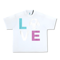 White Soccer Gift for Girls Women I Love Soccer Vintage Urban Heavy Tee - minhPixels