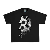 Black Lightning bolt Soccer Urban Heavy Tee - HowdyJamesFarm