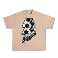 Burro Lightning bolt Soccer Urban Heavy Tee - HowdyJamesFarm
