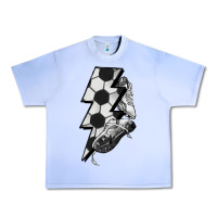 Grape Ice Lightning bolt Soccer Urban Heavy Tee - HowdyJamesFarm