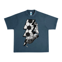 Midnight Navy Lightning bolt Soccer Urban Heavy Tee - HowdyJamesFarm