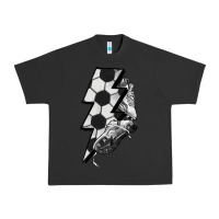Pigment Black Lightning bolt Soccer Urban Heavy Tee - HowdyJamesFarm