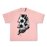 Salmon Lightning bolt Soccer Urban Heavy Tee - HowdyJamesFarm
