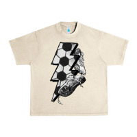Sandshell Lightning bolt Soccer Urban Heavy Tee - HowdyJamesFarm