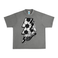 Tornado Lightning bolt Soccer Urban Heavy Tee - HowdyJamesFarm