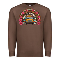 Chestnut school bus leopard cowhide rainbow Premium Sweatshirt - Artiststas