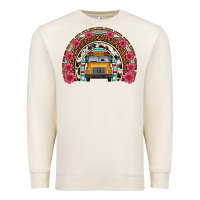 Sandshell school bus leopard cowhide rainbow Premium Sweatshirt - Artiststas