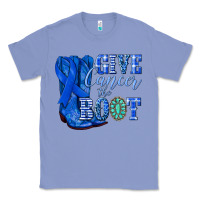 Give Cancer The Boot Colon Cancer Blue Ribbon Nca Classic Tee | Teevron