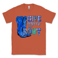 Copper give cancer the boot colon cancer blue ribbon nca Classic Tee - NancyCooperArtShop