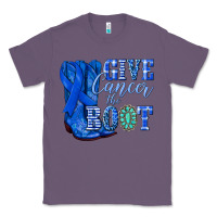 Lavender give cancer the boot colon cancer blue ribbon nca Classic Tee - NancyCooperArtShop