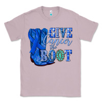 Lilac give cancer the boot colon cancer blue ribbon nca Classic Tee - NancyCooperArtShop