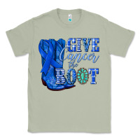 Matcha give cancer the boot colon cancer blue ribbon nca Classic Tee - NancyCooperArtShop