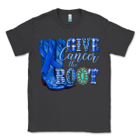 Smoke give cancer the boot colon cancer blue ribbon nca Classic Tee - NancyCooperArtShop