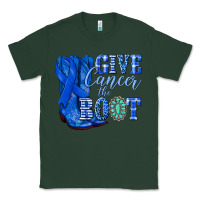Sports Green give cancer the boot colon cancer blue ribbon nca Classic Tee - NancyCooperArtShop