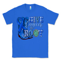 True Royal give cancer the boot colon cancer blue ribbon nca Classic Tee - NancyCooperArtShop