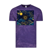 Cloud Purple evil eye moon Vintage Tee - TumblerDesignByShophia
