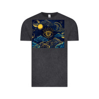 Vintage Black evil eye moon Vintage Tee - TumblerDesignByShophia