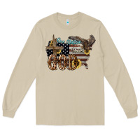 Mushroom One nation under god 4th of july Long Sleeve Tee - HowdyJamesFarm