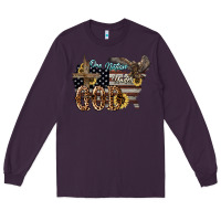Plum One nation under god 4th of july Long Sleeve Tee - HowdyJamesFarm