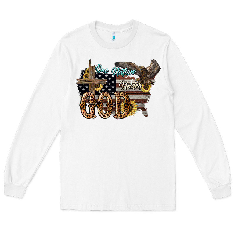 One Nation Under God 4th Of July Long Sleeve Tee by HowdyJamesFarm | Teevron