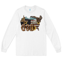 White One nation under god 4th of july Long Sleeve Tee - HowdyJamesFarm