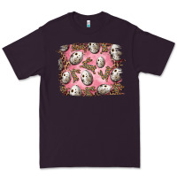 Plum Easter Quail Eggs And Leopard Bunny Premium Tee - RanaPortraitStore