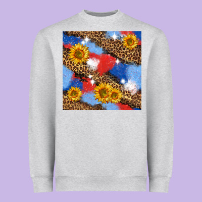 Western 4th Of July Seamless Pattern Heavyweight Sweatshirt Designed By Bundleandbundleshop