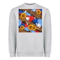 Heather Grey western 4th of july seamless pattern Heavyweight Sweatshirt - BundleAndBundleShop