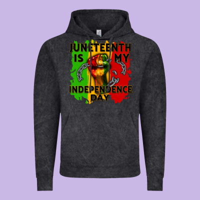 Juneteenth Is My Independence Day Cowgirl Vintage Hoodie Designed By Cowgirlartshop