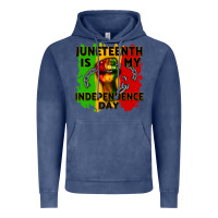 Vintage Denim juneteenth is my independence day cowgirl Vintage Hoodie - CowGirlArtShop
