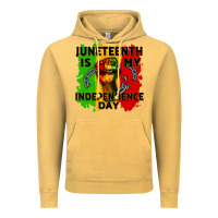 Vintage Mustard juneteenth is my independence day cowgirl Vintage Hoodie - CowGirlArtShop