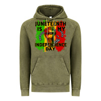 Vintage Olive juneteenth is my independence day cowgirl Vintage Hoodie - CowGirlArtShop