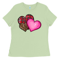 Matcha valentine's day hearts Ladies Tee - RanaPortraitStore