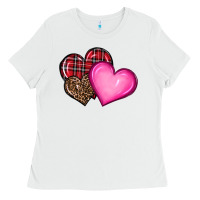 White valentine's day hearts Ladies Tee - RanaPortraitStore