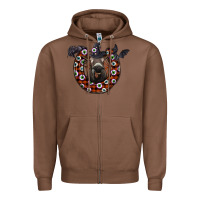 Chestnut halloween donkey Zipper Hoodie - SublimationCraftShop