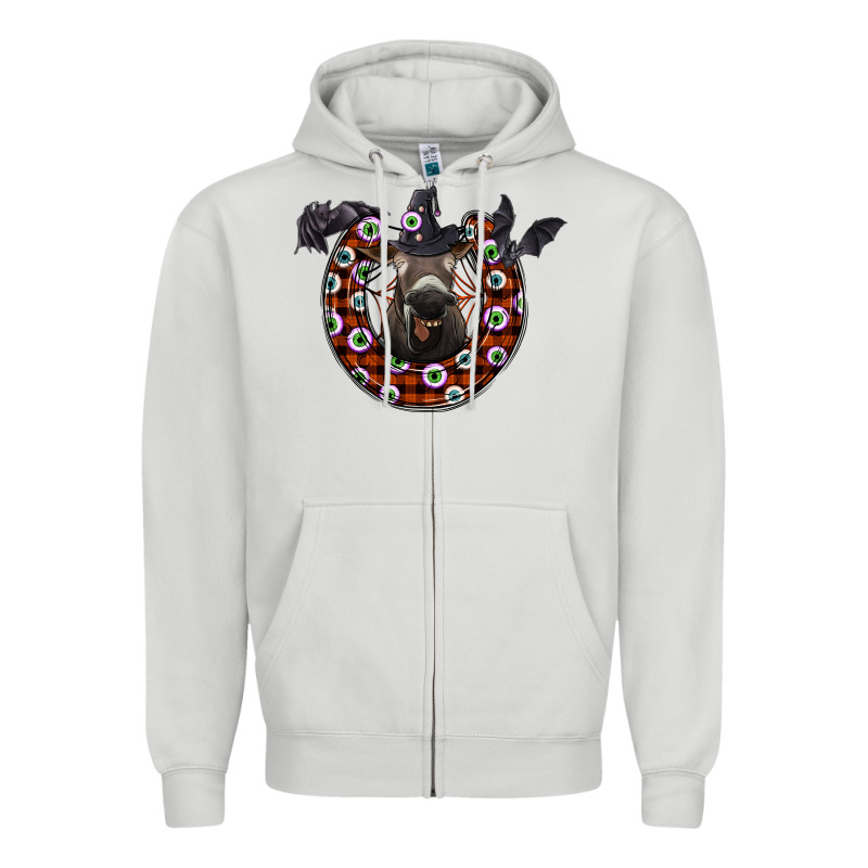 Halloween Donkey Zipper Hoodie by SublimationCraftShop | Teevron