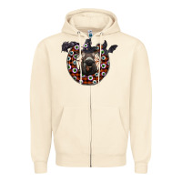Sandshell halloween donkey Zipper Hoodie - SublimationCraftShop