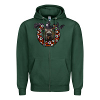 Sports Green halloween donkey Zipper Hoodie - SublimationCraftShop