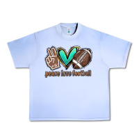 Grape Ice Peace love football Urban Heavy Tee - HowdyJamesFarm