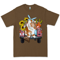 Cacao Easter truck with bunny sunflowers and eggs Premium Tee - RanaPortraitStore