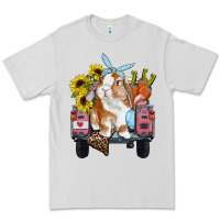 Dove Grey Easter truck with bunny sunflowers and eggs Premium Tee - RanaPortraitStore