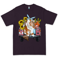 Plum Easter truck with bunny sunflowers and eggs Premium Tee - RanaPortraitStore