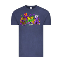 Vintage Denim Mardi Gras CNA Nurse Vintage Tee - HowdyJamesFarm