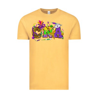 Vintage Mustard Mardi Gras CNA Nurse Vintage Tee - HowdyJamesFarm