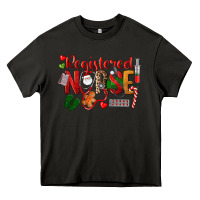 Asphalt Registered Nurse Christmas Heavy Core Tee - LillyAllenDesigns