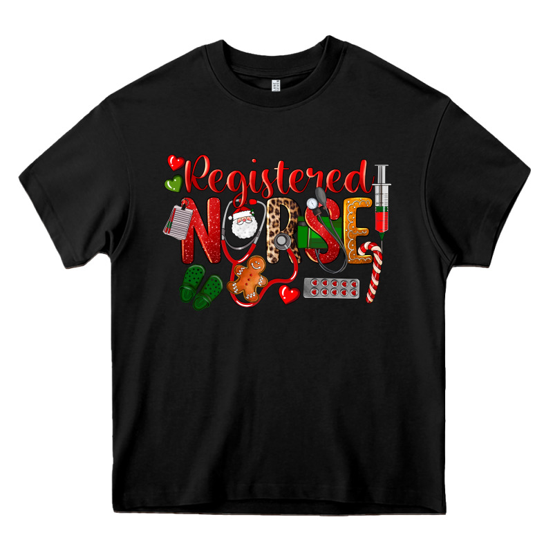 Registered Nurse Christmas Heavy Core Tee by LillyAllenDesigns | Teevron