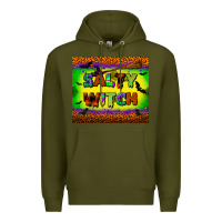 Army Green salty witch tumbler Premium Hoodie - BundleAndBundleShop