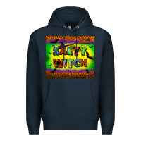Navy salty witch tumbler Premium Hoodie - BundleAndBundleShop