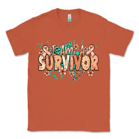 Copper I am a survivor peach ribbon Classic Tee - NancyCooperArtShop