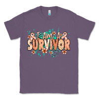 Lavender I am a survivor peach ribbon Classic Tee - NancyCooperArtShop